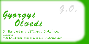 gyorgyi olvedi business card